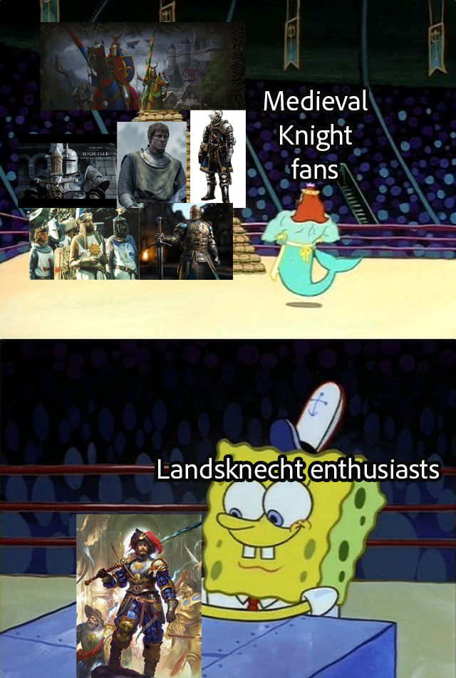 HIGH ISLE Medieval Knight fans Landsknecht enthusiasts