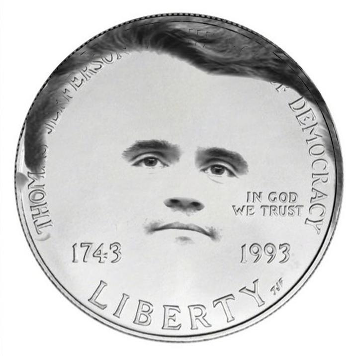 JILAFERSO WOHL DEMOCRACY 1743 IN GOD WE TRUST 1993 LIBERTY TJF