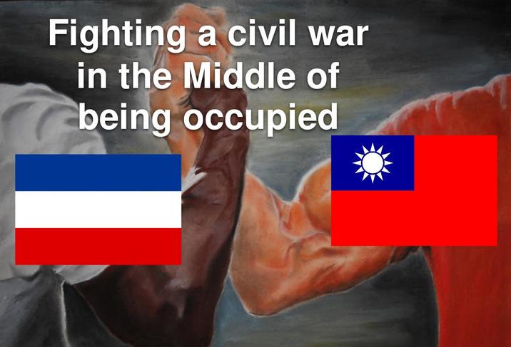 Fighting a civil war in the Middle of being occupied