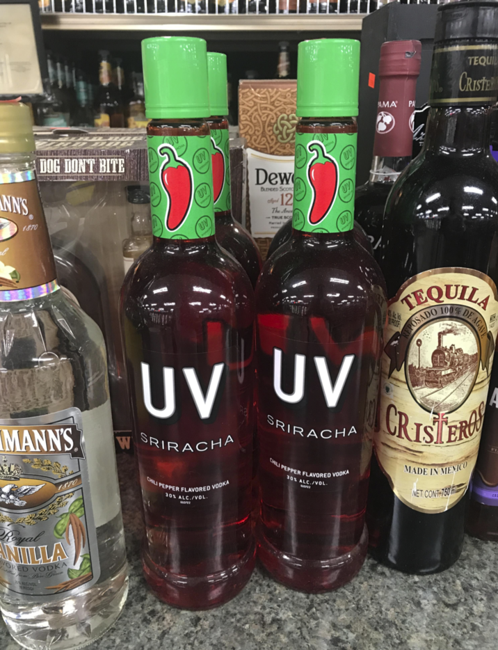 ANN'S 1870 DOG DON'T BITE UV Dew BLENDED SCOTC ged 12 The Anc - TRUE SCO Married UV AMA PA TEQUI CRISTER 1870 UV UV W SRIRACHA CHILI PEPPER FLAVORED VODKA 30% ALC./VOL. 610722 SRIRACHA CHILI PEPPER FLAVORED VODKA 30% ALC./VOL. 610722 Akc. Vol. PROOF TEQUILA REPOSADO 100% DE AGAVE CRISTER MADE IN MEXICO NET. CONT-750 m MANN'S Royal NILLA VORED VODKA Sistilled from Pure Grain ALC/VOL PROOF 331