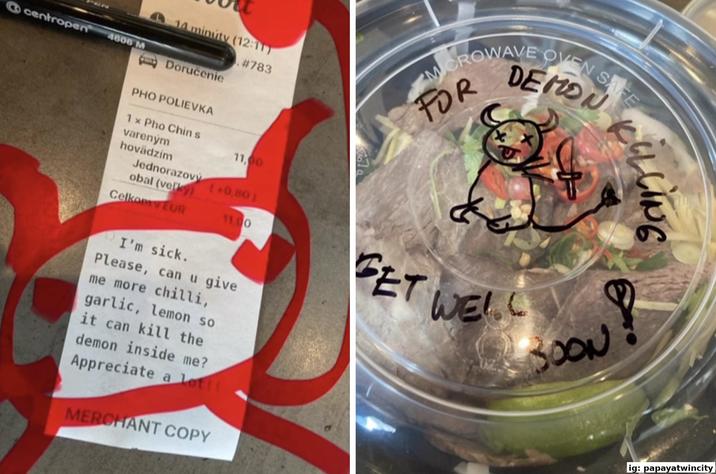 centropen EN 14 minúty (12:11) #783 4606 M Doručenie PHO POLIEVKA 1 x Pho Chin s vareným 11,00 hovädzím Jednorazový (+0,80) obal (velky) Celkom EUR 11.00 MICROWAVE OVEN SAFE DEMON K FOR KILLING I'm sick. Please, can u give me more chilli, garlic, lemon so it can kill the demon inside me? Appreciate a lot!! MERCHANT COPY FET WELL 024 SOON ig: papayatwincity