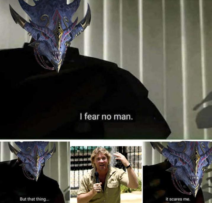 I fear no man. But that thing... it scares me.