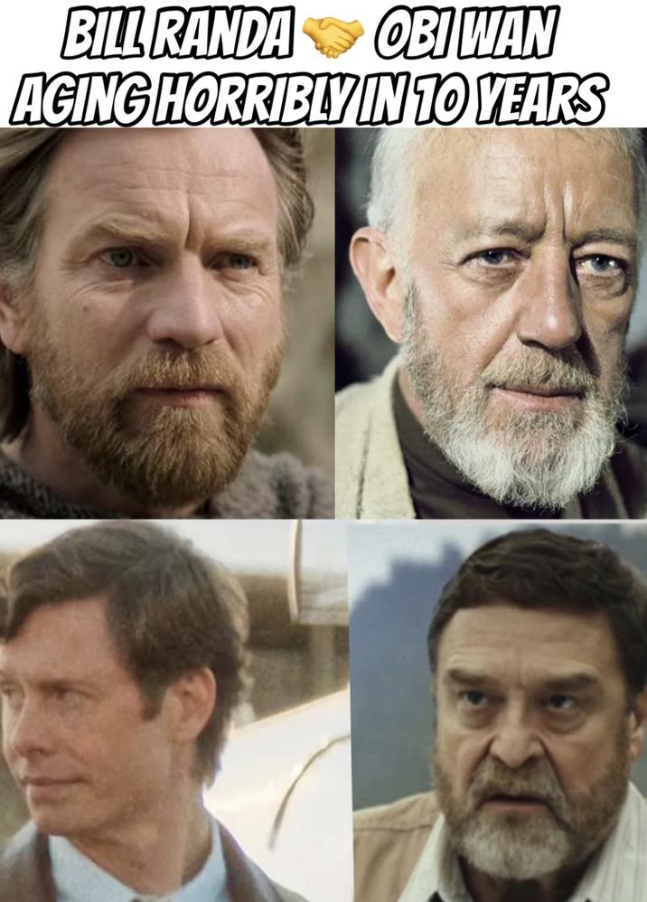 BILL RANDA OBI WAN AGING HORRIBLY IN 10 YEARS