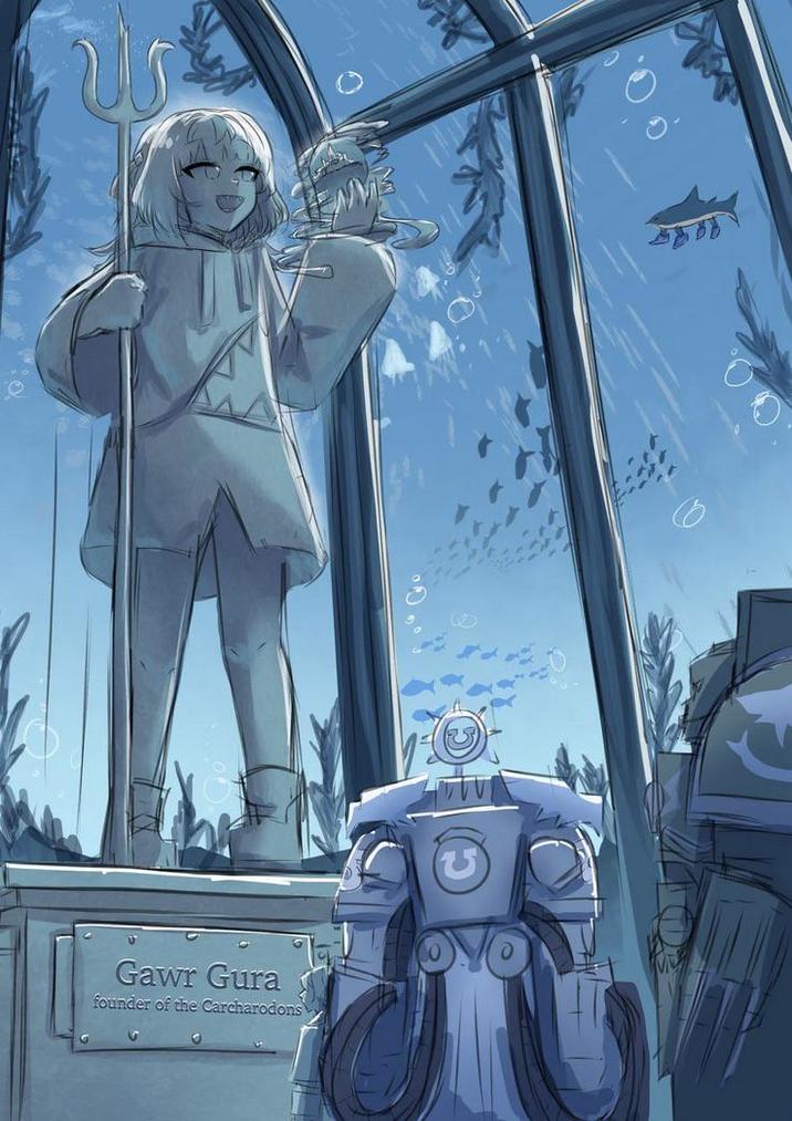 0 Gawr Gura founder of the Carcharodons GO.