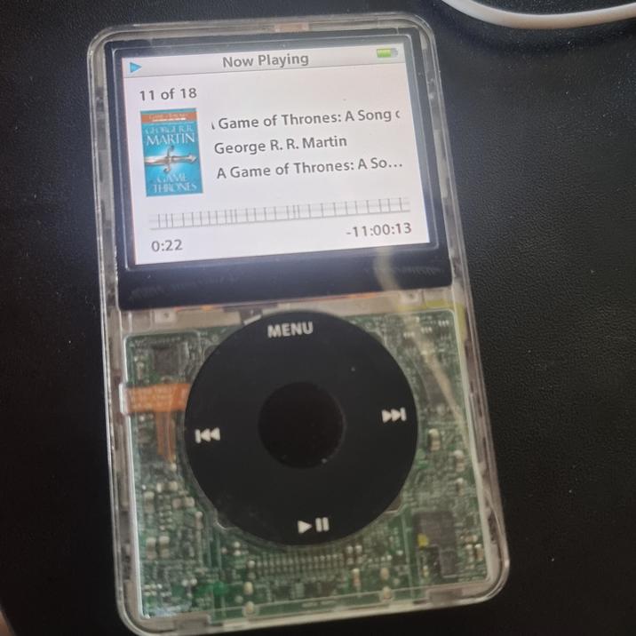 11 of 18 GEORGE RR MARTIN GAME THRONES Now Playing Game of Thrones: A Song ( George R. R. Martin A Game of Thrones: A So... 0:22 MENU -11:00:13 144 M