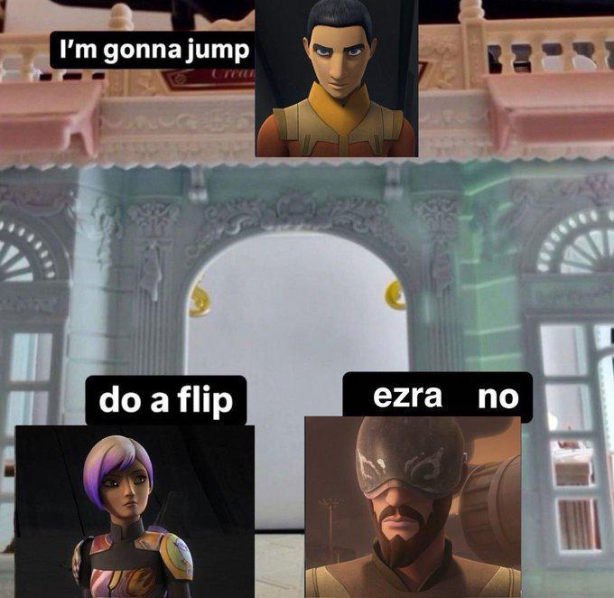 I'm gonna jump Crea do a flip ezra no