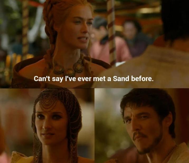 Can't say I've ever met a Sand before.