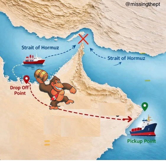 F.. Strait of Hormuz Drop Off Point @missingthept Strait of Hormuz Pickup Point