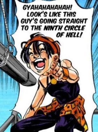 GYAHAHAHAHAH! LOOK'S LIKE THIS GUY'S GOING STRAIGHT TO THE NINTH CIRCLE OF HELL!