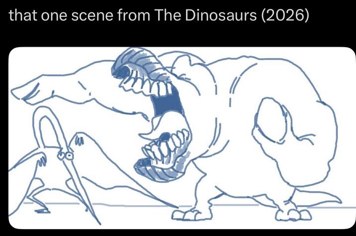 that one scene from The Dinosaurs (2026)