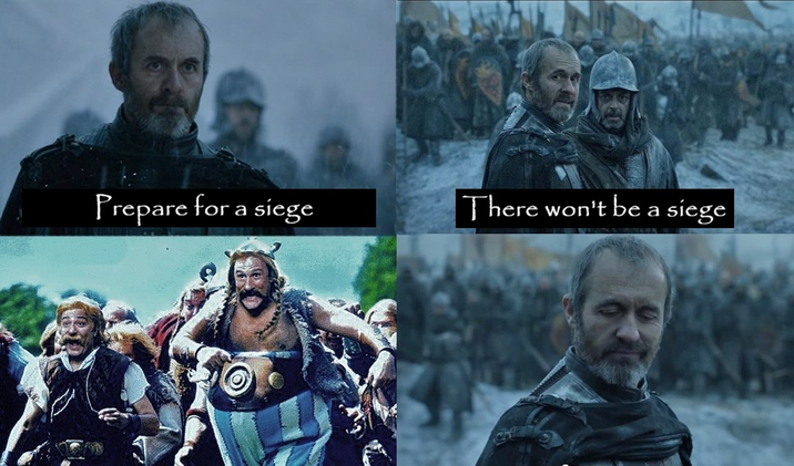 Prepare for a siege There won't be a siege