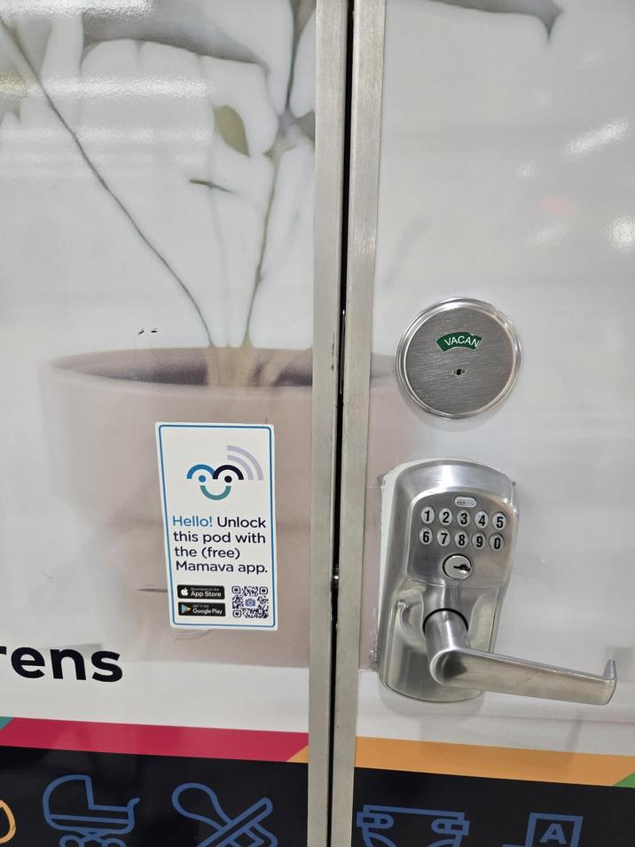 rens VACAN Hello! Unlock this pod with the (free) Mamava app. App Store Google Play 78 J RA