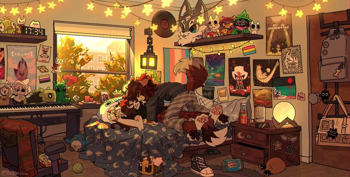 ** 1734 UNDERTALE PORTER ROBINSON @Wlkiri 25-12-25 MONSTER HEADREST WOOF 00 www 心
