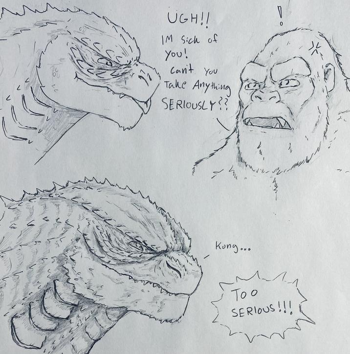 ८ LC V UGH!! IM Sich of You! Can't You Take Anything SERIOUSLY?? J A Kong... r Too SERIOUS!!!