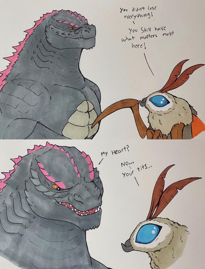 M You didn't lose everything! \ You Still have what matters most here! My Heart? NO... Your t---...