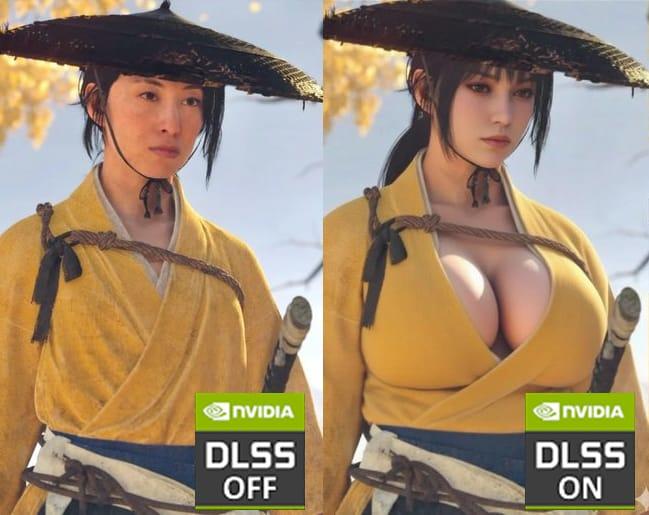 NVIDIA DLSS OFF NVIDIA DLSS ON