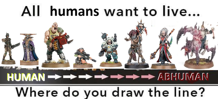 All humans want to live... HUMAN ➡ ►➡➡ABHUMAN Where do you draw the line?
