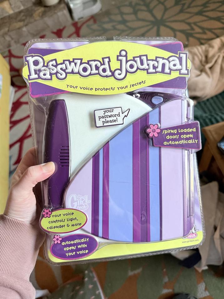 Jun Password journal Your voice protects your secrets press-hol Access GIRL Your voice Controls Light, tech calender & More your password please! Spirng Loaded doors open automaticaLLY automatically opens with Your voice rech www.girltech.com