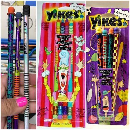 SCREWBA yikes! OLER CLASS GFBALL Vikes 211 PENCILS YOUR PARENTS WON'T SWIPE! DN'T OR 87 SACK LAND GLE MADE IN USA ERASERS PENCILS YOUR PARENTS WON'T SWIPE! AD