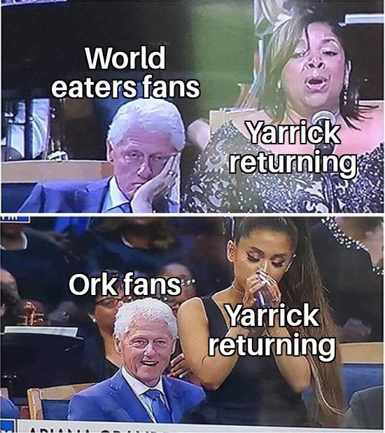 World eaters fans Yarrick returning Ork fans** Yarrick returning