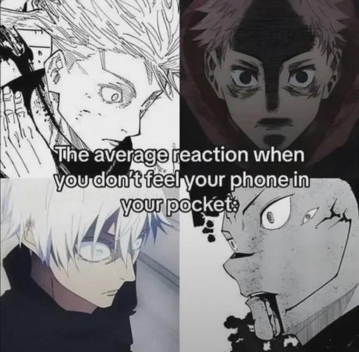 OLLE The average reaction when you don't feel your phone in your pocket t