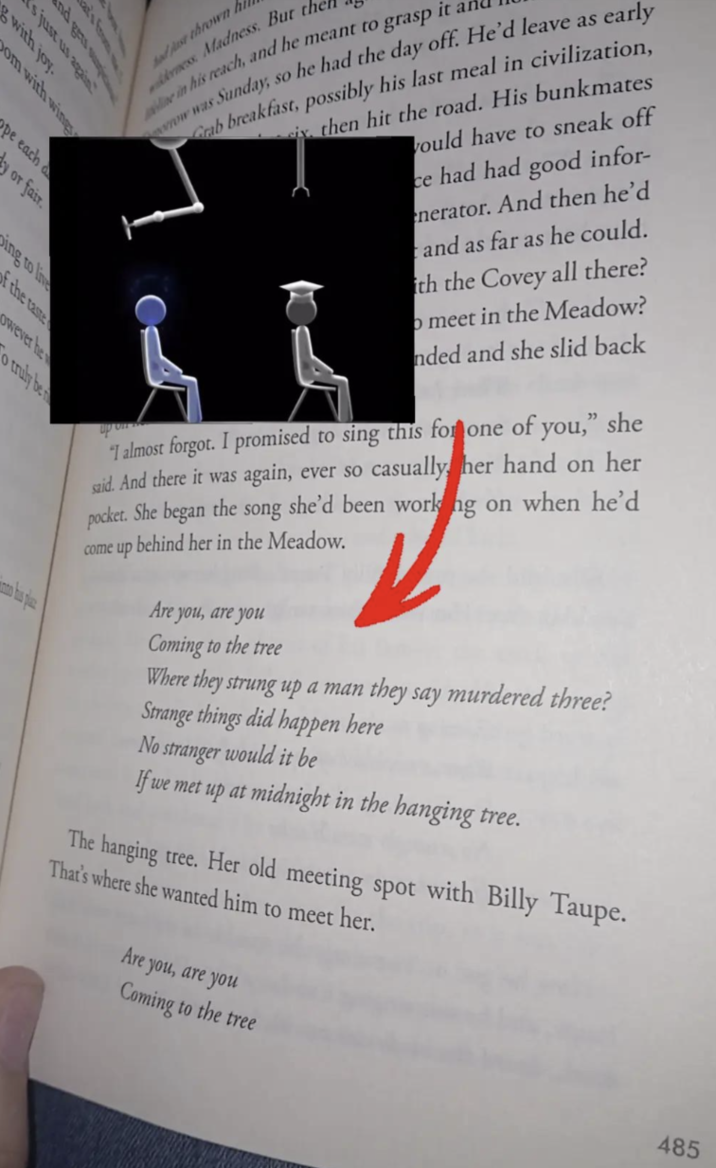 and gas so ad Aust thrown hi we Madness. But the e in his reach, and he meant to grasp it. Sunday, so he had the day off. He'd leave as early Grab breakfast, possibly his last meal in civilization, www was 's just us again with joy. om with wings ope each a y or fair. ing to live of the taste owever he o truly be to his p up on cix, then hit the road. His bunkmates would have to sneak off ce had had good infor- nerator. And then he'd and as far as he could. ith the Covey all there? o meet in the Meadow? nded and she slid back "I almost forgot. I promised to sing this for one of you," she said. And there it was again, ever so casually her hand on her pocket. She began the song she'd been working on when he'd come up behind her in the Meadow. Are you, are you Coming to the tree Where they strung up a man they say murdered three? Strange things did happen here No stranger would it be If we met up at midnight in the hanging tree. The hanging tree. Her old meeting spot with Billy Taupe. That's where she wanted him to meet her. Are you, are you Coming to the tree 485