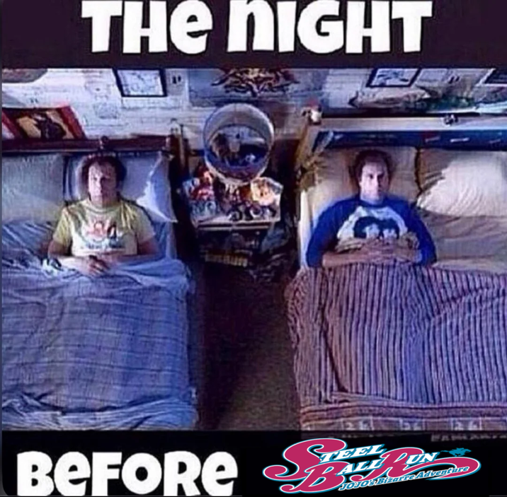 THE NIGHT Fashure BEFORE S PALLUN Joos State Adventure