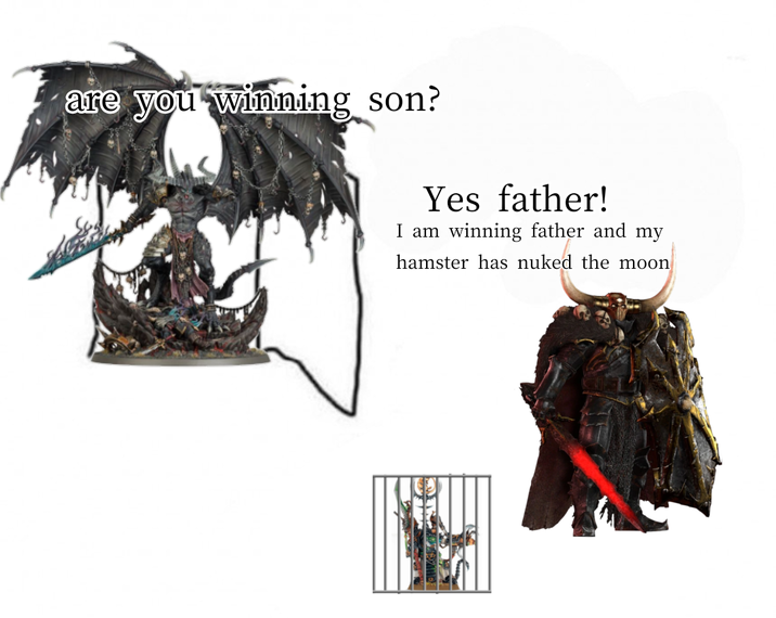 are you winning son? Yes father! I am winning father and my hamster has nuked the moon