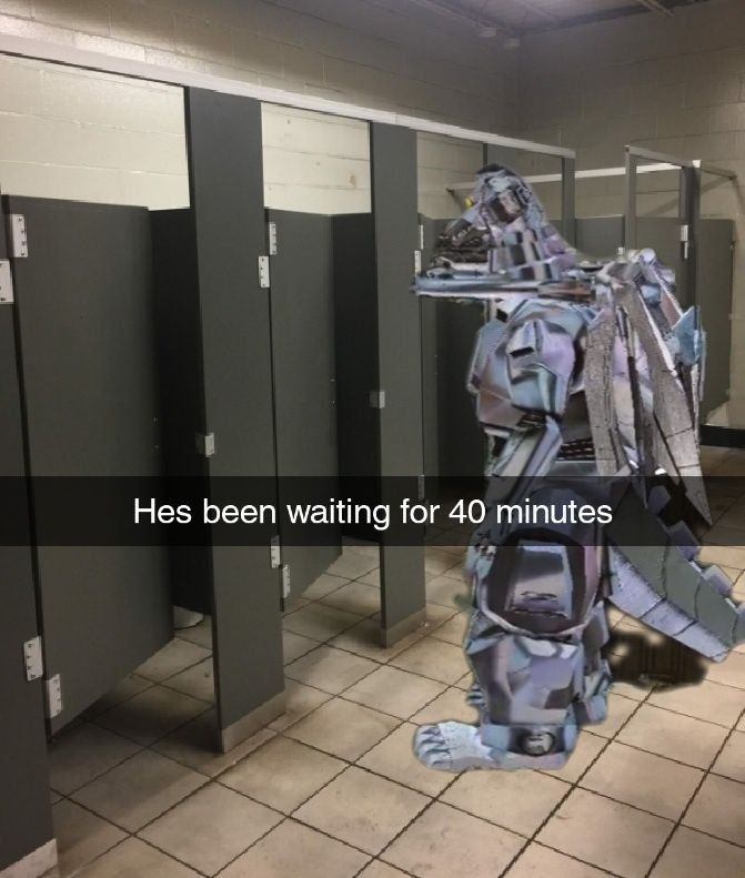 Hes been waiting for 40 minutes