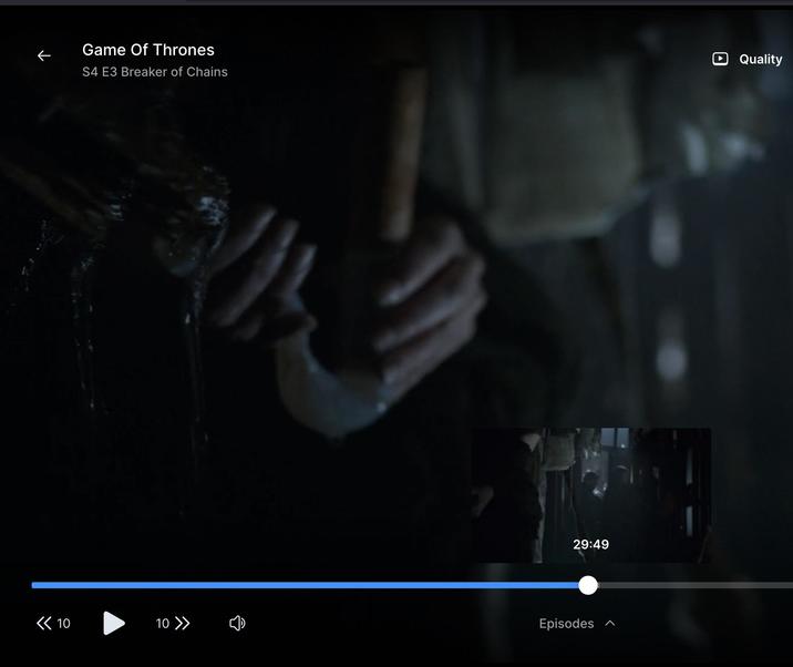 K Game Of Thrones S4 E3 Breaker of Chains ► Quality 29:49 << 10 10 >> Episodes <