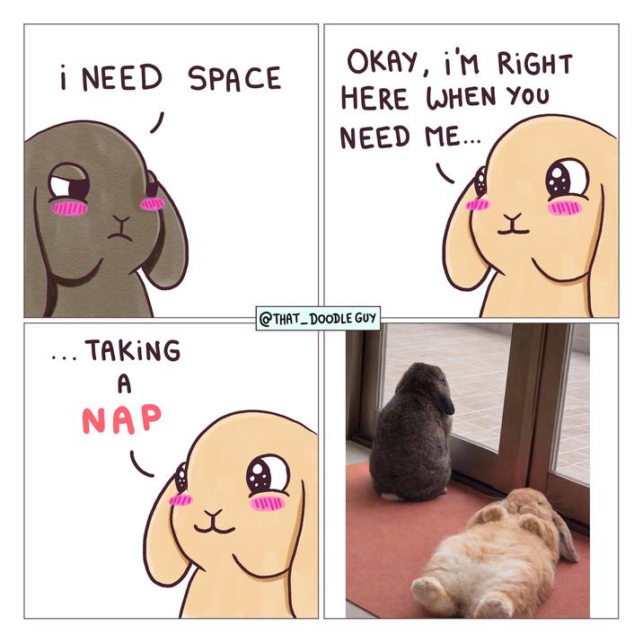 i NEED SPACE OKAY, I'M RIGHT HERE WHEN YOU NEED ME... @THAT_DOODLE GUY ... TAKING A NAP
