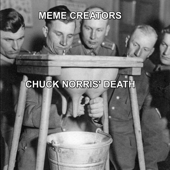 MEME CREATORS CHUCK NORRIS' DEATH
