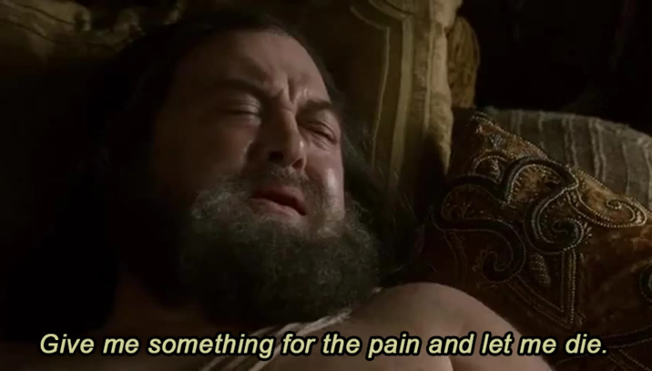 Give me something for the pain and let me die.