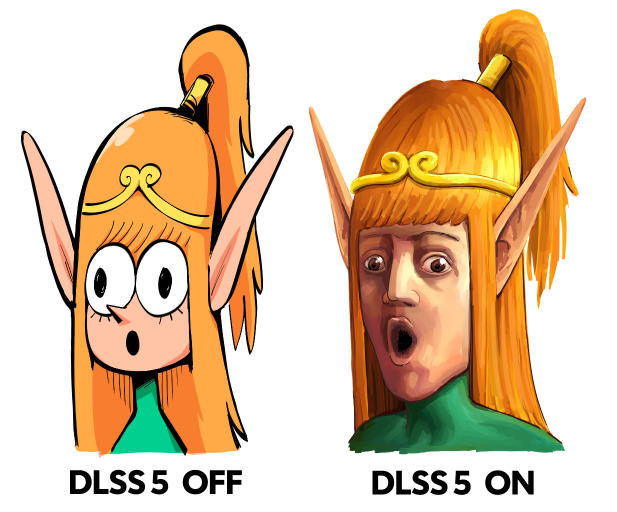 00 DLSS 5 OFF DLSS 5 ON