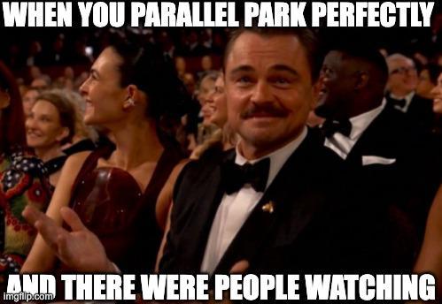 WHEN YOU PARALLEL PARK PERFECTLY AND THERE WERE PEOPLE WATCHING imgfilp.com