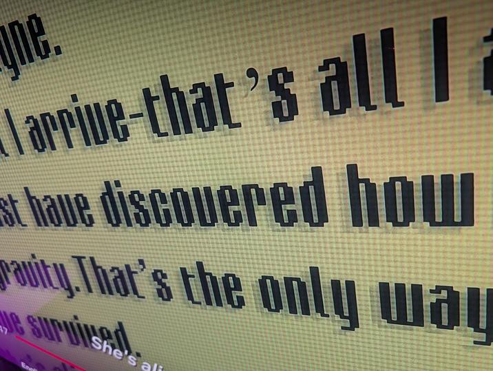 ne. larrive-that's all I st have discovered how uity That's the only way e survived En She's