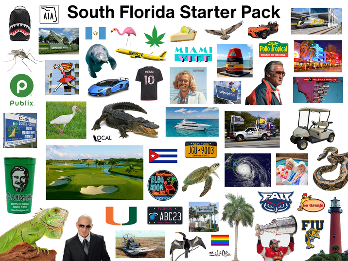 P Publix. C-59 SOUTH FLORIDA MANAGEMENT DISTRICT www.SFWMD.com WATER Protecting Our Water Resources ΑΤΑ South Florida Starter Pack SAWGRASS MILLS spirit OCAL MESSI 10 spirit World Famous ELBO ROOM Since 1938 Pollo fropical CHICKEN ON THE GRILL 90s to MIAMI VICE Jikasty Bulvarir EUTHERNMOST POINT CONTINENTAL FLANIGANS SOUTH FLORIDA SINCE 1959 www.flanigans.net U FLORIDA ABC23 KASEYA CENTER . ⚫ NEW YORK❤ JGU-9003 EMPIRE STATE Versailles CUBAN CUISINE Wannado City TRUMP TRU FALT Sitlife PANTHERS NEXT FEELS-LIKE FORECAST 103 103 102DALE TUE 3:00 PM 101 WELDONADO 100 100 HOLLYWOOD 100 98 101 101 101 PALMETTO BAY La Granja FIU