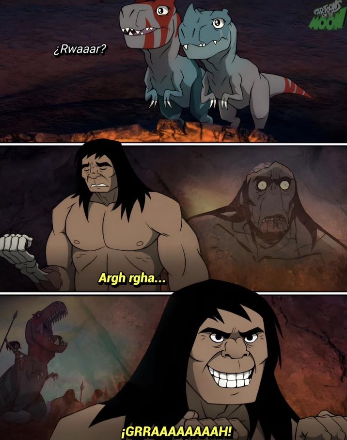 ¿Rwaaar? CARTOONS MOON Argh rgha... ¡GRRAAAAAAAAH!