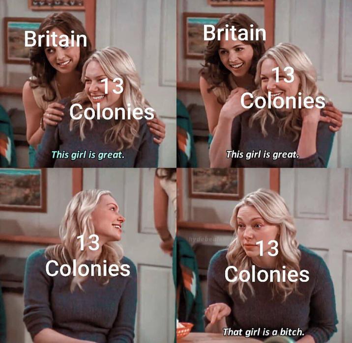 51435V Britain 13 Colonies Britain 13 Colonies This girl is great. 13 Colonies This girl is great. hydebeul 13 Colonies That girl is a bitch.