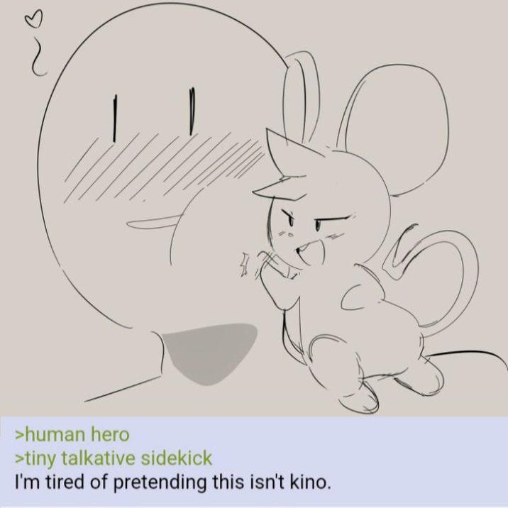 >human hero >tiny talkative sidekick I'm tired of pretending this isn't kino.