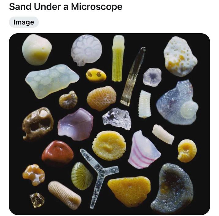 Sand Under a Microscope Image