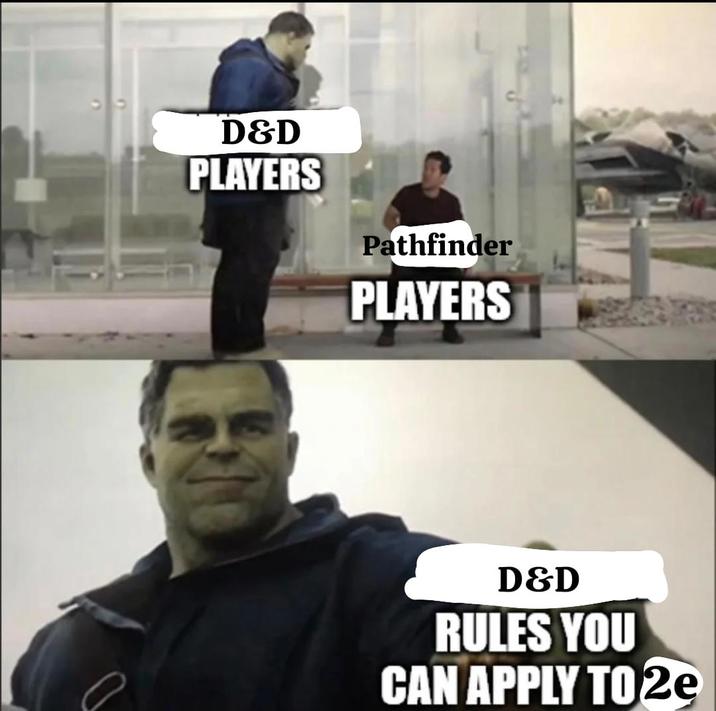 D&D PLAYERS Pathfinder PLAYERS ᎠᏋᎠ RULES YOU CAN APPLY TO 2e