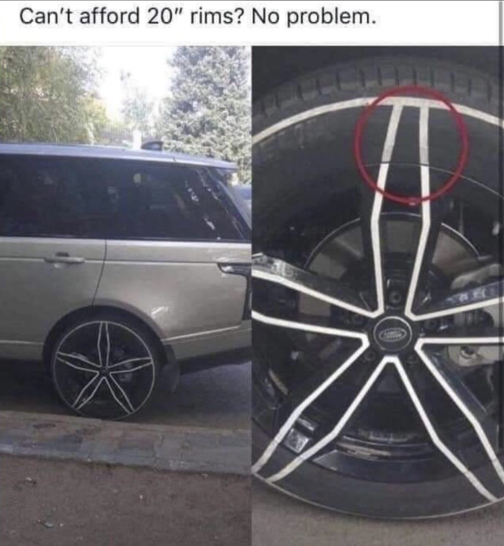 Can't afford 20" rims? No problem.