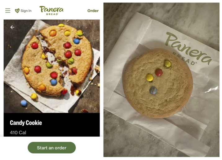 ← Sign In Panera Order BREAD Candy Cookie 410 Cal Start an order Panera BREAD