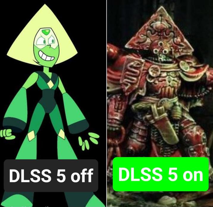 e DLSS 5 off DLSS 5 on