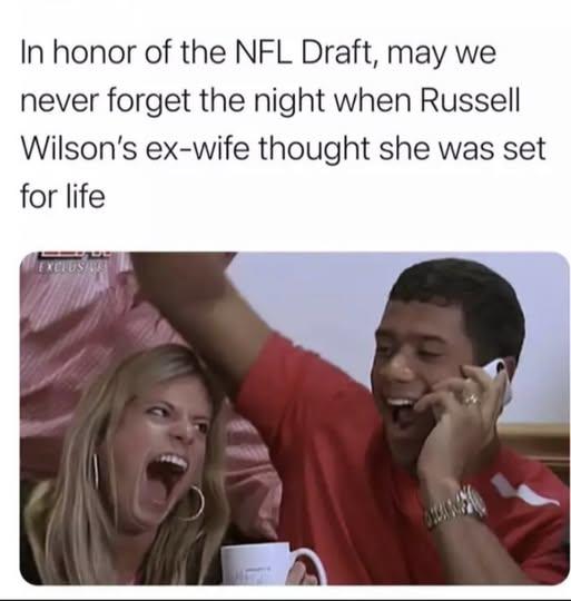 In honor of the NFL Draft, may we never forget the night when Russell Wilson's ex-wife thought she was set for life EXCLUSI