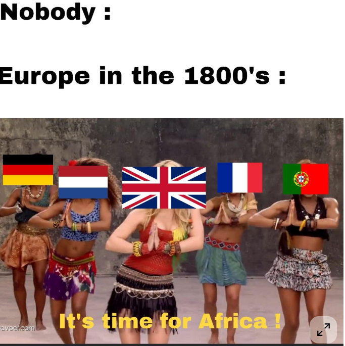 Nobody : Europe in the 1800's: It's time for Africa ! 7 avoof.com K