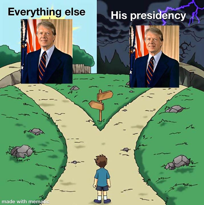 Everything else His presidency made with mematic
