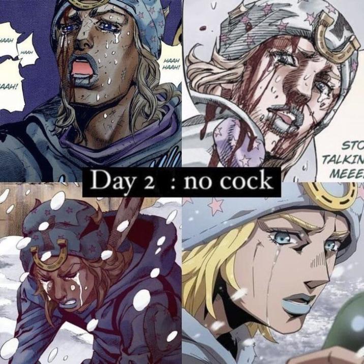 CAAH! HAAH HAAH HAAH! Day 2: no c--- STC TALKIN MEEE