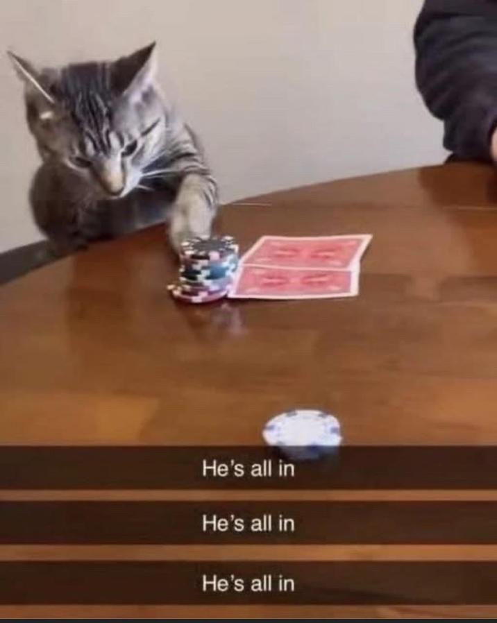 He's all in He's all in He's all in